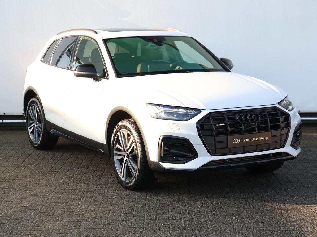Audi Q5 50 TFSI e S edition | Pano | Verw. voorruit | Keyles, 14 kWh, Gebruikt, 4 cilinders, Leder en Stof