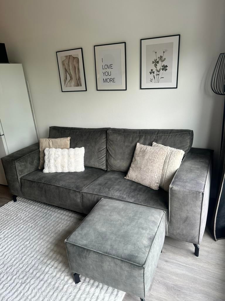 Bank groen INHOUSE, Ophalen, Zo goed als nieuw, Stof