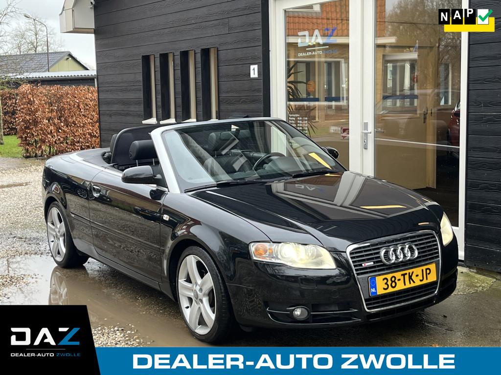 Audi A4 Cabriolet 2.0 TFSI Pro Line 2x S-line/Aut/Ecc/Leer/N, Auto's, Audi, Gebruikt, Zwart, 4 cilinders, 4 stoelen