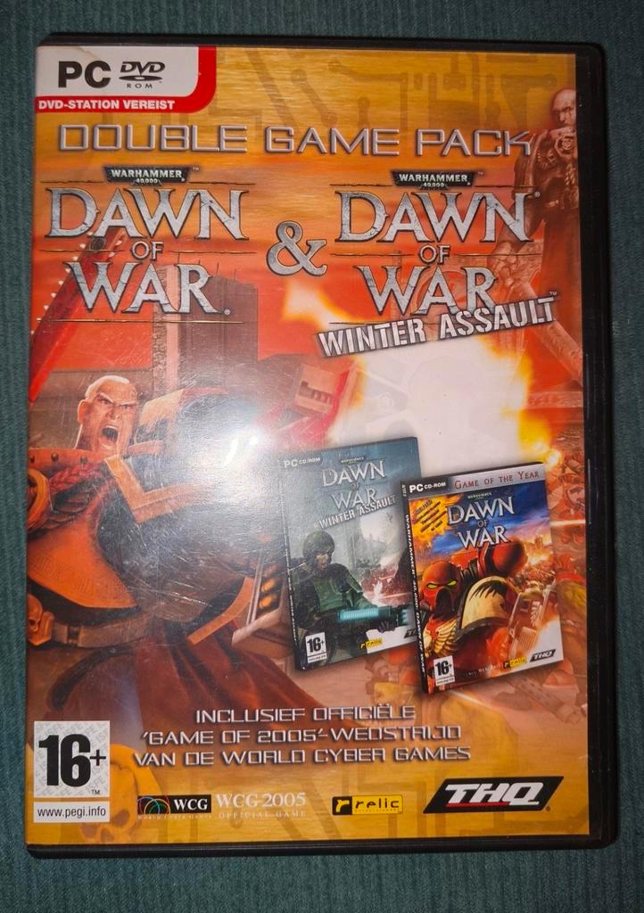Warhammer Dawn of War Double Pack PC, Spelcomputers en Games, Games | Pc, Gebruikt, Strategie en Constructie, 1 speler, Vanaf 16 jaar