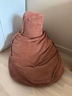Cognac Kleurige Corduroy Zitzak, Huis en Inrichting, Zitzakken, Ophalen, Zo goed als nieuw, Bruin, Zitzak
