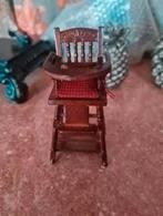 heidi ott miniaturen kinderstoel met kussen, Ophalen of Verzenden, Nieuw, Poppenhuis