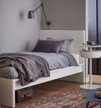 Bed Malm met lattenbodem, Ophalen, 90 cm, Eenpersoons, Wit