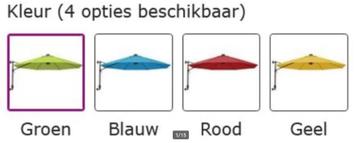 Wandparasol muurparasol parasol 290 cm + LED GRATIS BEZORGD! beschikbaar voor biedingen