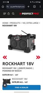 Perfectpro Rockhart 18V Bouwradio - Nieuwstaat!, Ophalen of Verzenden, Nieuw, Bouwradio