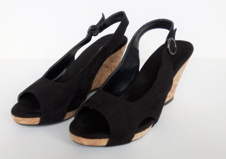 Damesschoenen, maat 41, Graceland, Kleding | Dames, Schoenen, Zo goed als nieuw, Sandalen of Muiltjes, Zwart, Ophalen of Verzenden