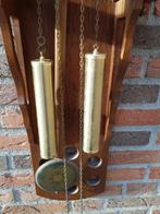 wandklok donker eiken, messing wijzerplaat, Huis en Inrichting, Ophalen of Verzenden, 'T Olde Gre-j, Info@toldegrej.nl, Endepoelstraat 20f Didam