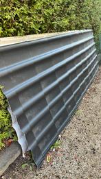Donker grijze metalen dakplaten, Doe-het-zelf en Verbouw, Dakpannen en Dakbedekking, Nieuw, 15 m² of meer, Metaal, Grijs