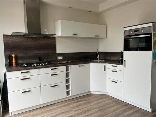 Hoekkeuken, Huis en Inrichting, Keuken | Complete keukens, Gebruikt, Hoekkeuken, Wit, Ophalen