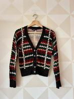 King Louie Cardi V vest vestje zwart geruit S/36 zgan, Ophalen of Verzenden, Zo goed als nieuw, Maat 36 (S), Zwart