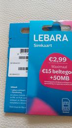 Lebara Simkaart - Nieuw! MOOI NUMMER 0616644222, Telecommunicatie, Ophalen of Verzenden, Nieuw, Overige providers, Simkaart