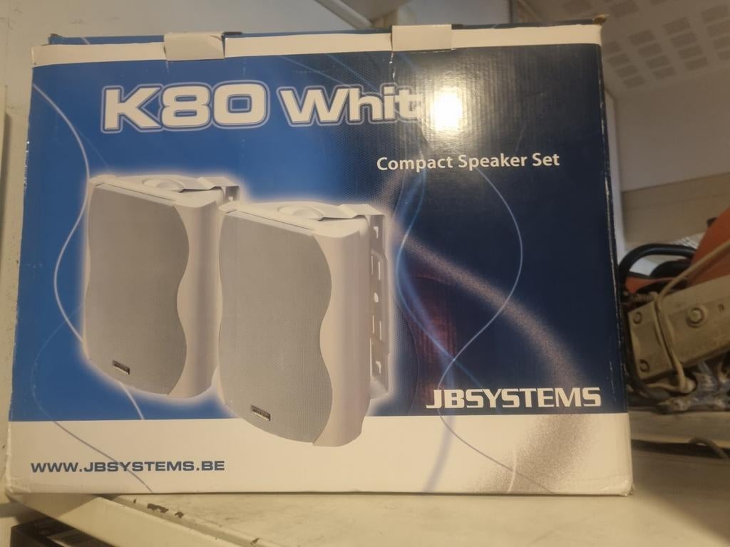 JB Systems K80 White - Compact Speaker Set, Audio, Tv en Foto, Luidsprekers, Overige merken, Gebruikt, Ophalen of Verzenden, 60 tot 120 watt