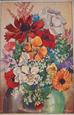 Bloemenkaart 1947 Henricus Rol, Ophalen of Verzenden, 1940 tot 1960, Gelopen