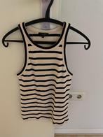Massimo Dutti - Beige en zwart gestreepte haltertop maat M, Kleding | Dames, Maat 38/40 (M), Massimo Dutti, Zwart, Nieuw
