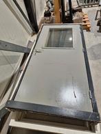 Te koop deurkozijn met glas, Doe-het-zelf en Verbouw, Kozijnen en Schuifpuien, Gebruikt, Deurkozijn, Hout, Ophalen