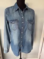 z.g.a.n. spijkerblouse stonewashed maat 40, Kleding | Dames, Maat 38/40 (M), H&M, Blauw, Ophalen of Verzenden