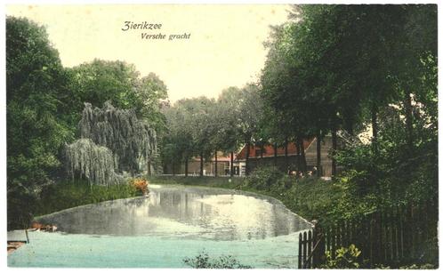 700029 Zierikzee Zeeland 1909 Versche gracht Gelopen met, Verzamelen, Ansichtkaarten | Nederland, Gelopen, Zeeland, Voor 1920