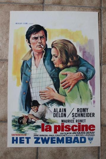 filmaffiche Alain Delon La piscine Romy Schneider filmposter beschikbaar voor biedingen