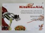 KitchenAid Spiraalsnijder - Nieuwstaat, Witgoed en Apparatuur, Keukenmixers, Ophalen of Verzenden, Zo goed als nieuw, Vaatwasserbestendig