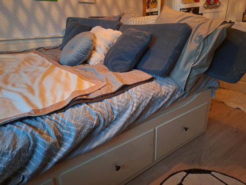 Bank bed Ikea Hemnes, Huis en Inrichting, Slaapkamer | Slaapbanken, Gebruikt, 160 cm, 200 cm, Tweepersoons, Wit, Ophalen
