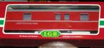 LGB 32690 RhB bagagerijtuig 4-assig rood, Ophalen, Gelijkstroom, LGB, Nieuw