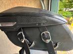 Harley leren koffers en binnen tassen touring road king, Motoren, Ophalen of Verzenden, Gebruikt