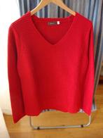 Rood gebreide trui met v-hals Yessica.(M), Kleding | Dames, Yessica, Maat 38/40 (M), Zo goed als nieuw, Ophalen
