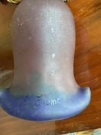Oud lampje met inscriptie, glas intact, Huis en Inrichting, Lampen | Tafellampen, Art Nouveau, Gebruikt, Ophalen of Verzenden