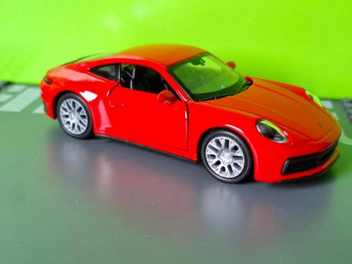 Welly - Porsche 911 Carrera 4S [rood] 1/36, Hobby en Vrije tijd, Modelauto's | Overige schalen, Gebruikt, Auto, Ophalen of Verzenden