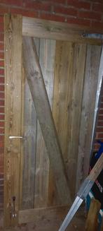2 tuinpoorten schuttingpoort schutting poorten houten deur, Gebruikt, Hout, Ophalen