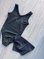 Turnpakje 116 voor 6 jarige, Gebruikt, Zwart, Ophalen of Verzenden, Kleiner dan kindermaat 122