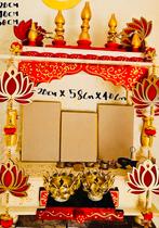 Gouden Witte Pooja Mandir - 20x40x58cm, Ophalen, Nieuw