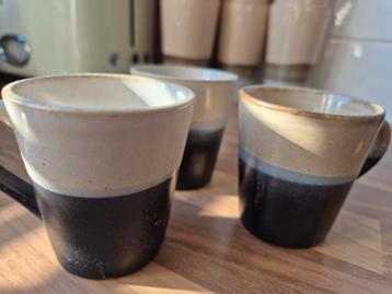 3x HK Living 70' Retro Espresso Mokken beschikbaar voor biedingen