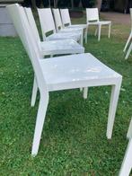 6 Kartell Lizz eetkamer- of tuinstoelen, Ophalen, Gebruikt, Kunststof, Stapelbaar