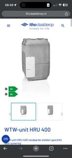 WTW-unit HRU 400 randaarde stekker *NIEUW!*, Ophalen of Verzenden, Zo goed als nieuw, Luchtreiniger