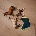 Schleich paarden en dekje, Ophalen of Verzenden, Zo goed als nieuw