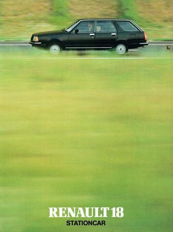 Folder Renault 18 Stationcar (ca.1981) beschikbaar voor biedingen