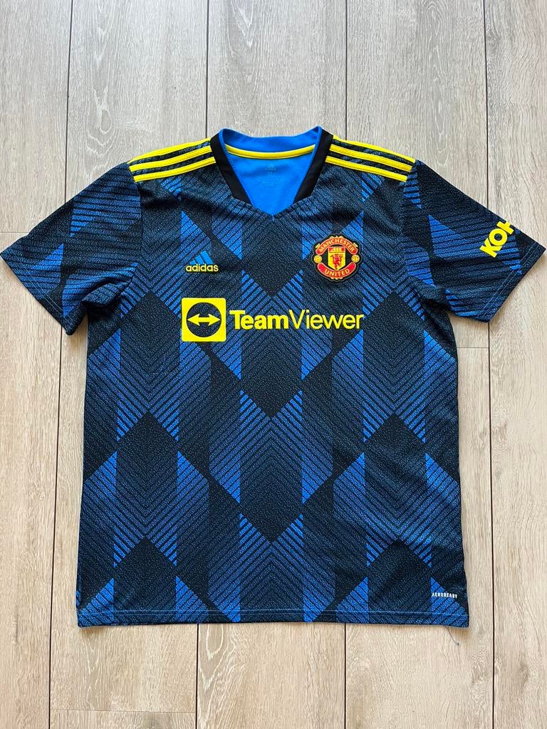 Origineel Manchester United shirt, maat XL, Blauw - Geel, Maat XL, Ophalen of Verzenden, Zo goed als nieuw, Shirt