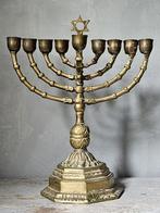 Antieke joodse zware kandelaar, Antiek en Kunst, Antiek | Religie, Ophalen of Verzenden