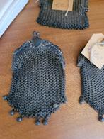 Antieke verzilverde chateleine beursje, Antiek en Kunst, Curiosa en Brocante, Ophalen of Verzenden