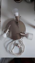 Moderne Plafondlamp met 3 Spots, Ophalen of Verzenden, Zo goed als nieuw, Glas, Modern