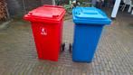 Rode en blauwe kliko 240 liter, Ophalen, Kunststof, Gebruikt, 40 liter of meer