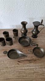 Antiek Tinnen Servies Set - Bocz Gemerkt, Ophalen of Verzenden