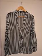 Zwart/witte damesblouse maat 48, Ophalen of Verzenden, Zo goed als nieuw, Maat 46/48 (XL) of groter, Zwart