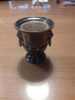 Mooi oud lepelvaasje silver plated, Ophalen of Verzenden, Zilver