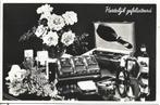 Reclame kaart MAJA toiletzeep - Hartelijk Gefeliciteerd, Verzamelen, Ophalen of Verzenden, 1940 tot 1960, Gelopen, Overige thema's