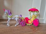 Barbie Koets met Paard - Eenhoorn, Kinderen en Baby's, Speelgoed | Poppen, Ophalen of Verzenden, Zo goed als nieuw, Barbie