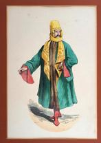 Lithografie Ottomaanse man Osmaanse klederdracht A67-1, Ophalen of Verzenden