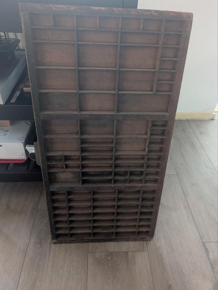 Letterbak antiek, Doe-het-zelf en Verbouw, Kratten en Dozen, Gebruikt, Minder dan 50 cm, Minder dan 35 cm, Minder dan 40 cm, Ophalen