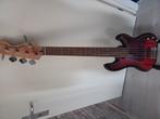 squier percision  5 snarige bass sunbrust rood /zwart, Muziek en Instrumenten, Snaarinstrumenten | Gitaren | Bas, Ophalen of Verzenden
